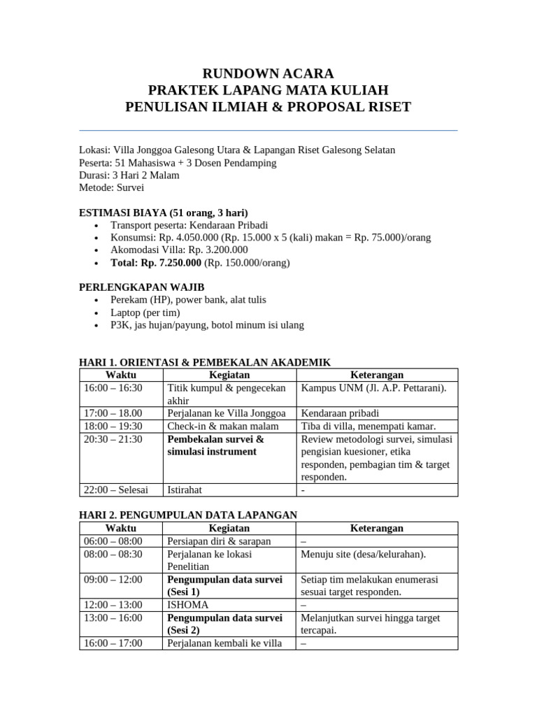 Rundown | PDF