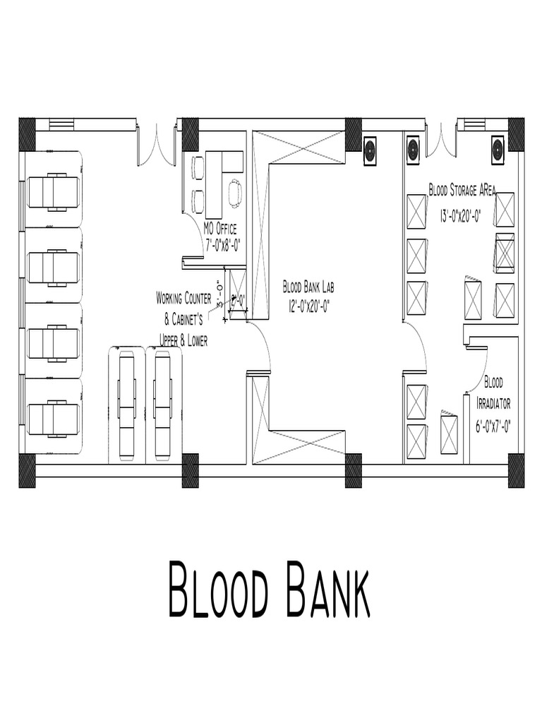 Blood Bank Lab and Storage Layout | PDF