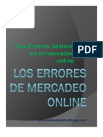 Los Errores de Mercadeo Online...