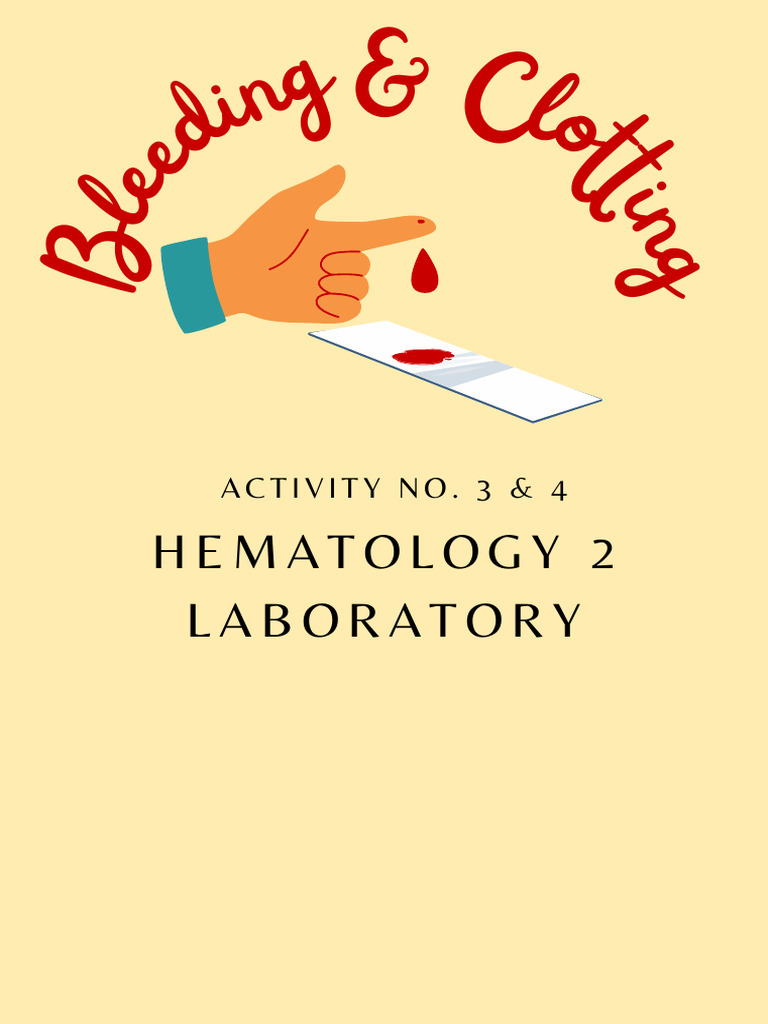 Bleeding and Clotting Time Analysis | PDF