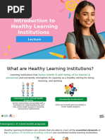 Healthy Learning Institutions Overview | PDF | Health Care | World ...