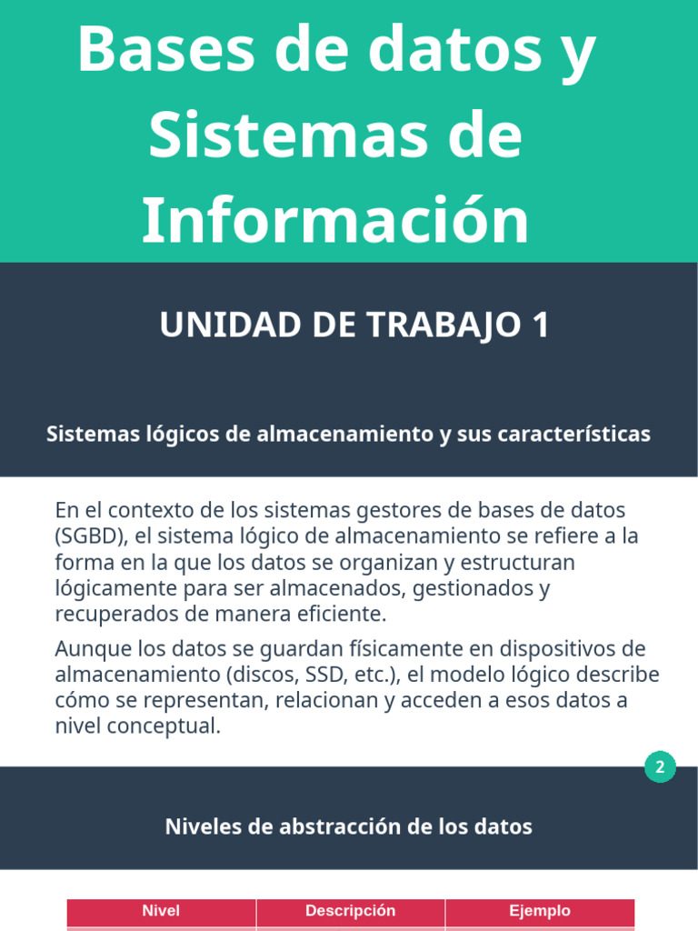 Sistemas de Información y Bases de Datos | PDF | Bases de datos | Big Data