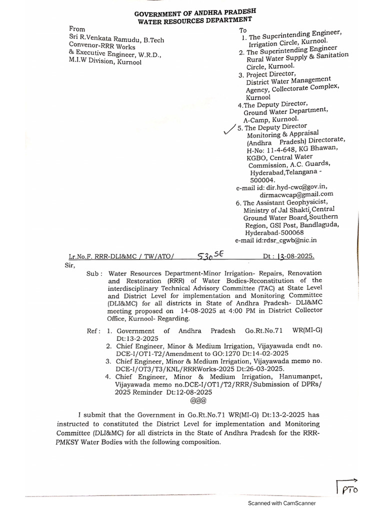 Deputy Director CWC | PDF