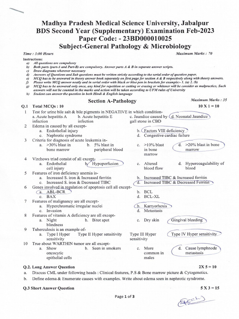 BDS 2nd Year Supply 23BD000010025 | PDF