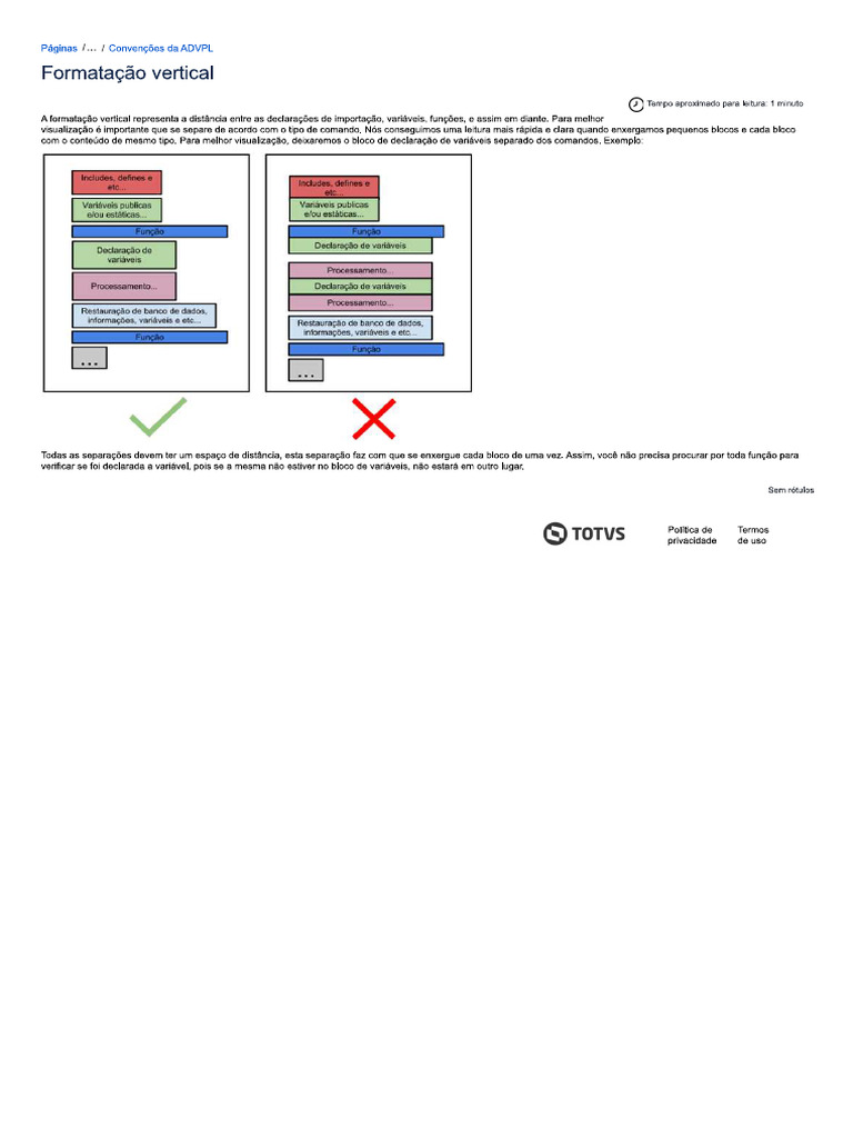 Formatação Vertical | PDF