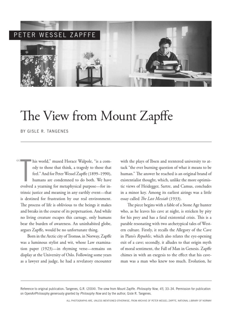 The Tragic Philosophy of Zapffe | PDF | Existentialism | Gnosis