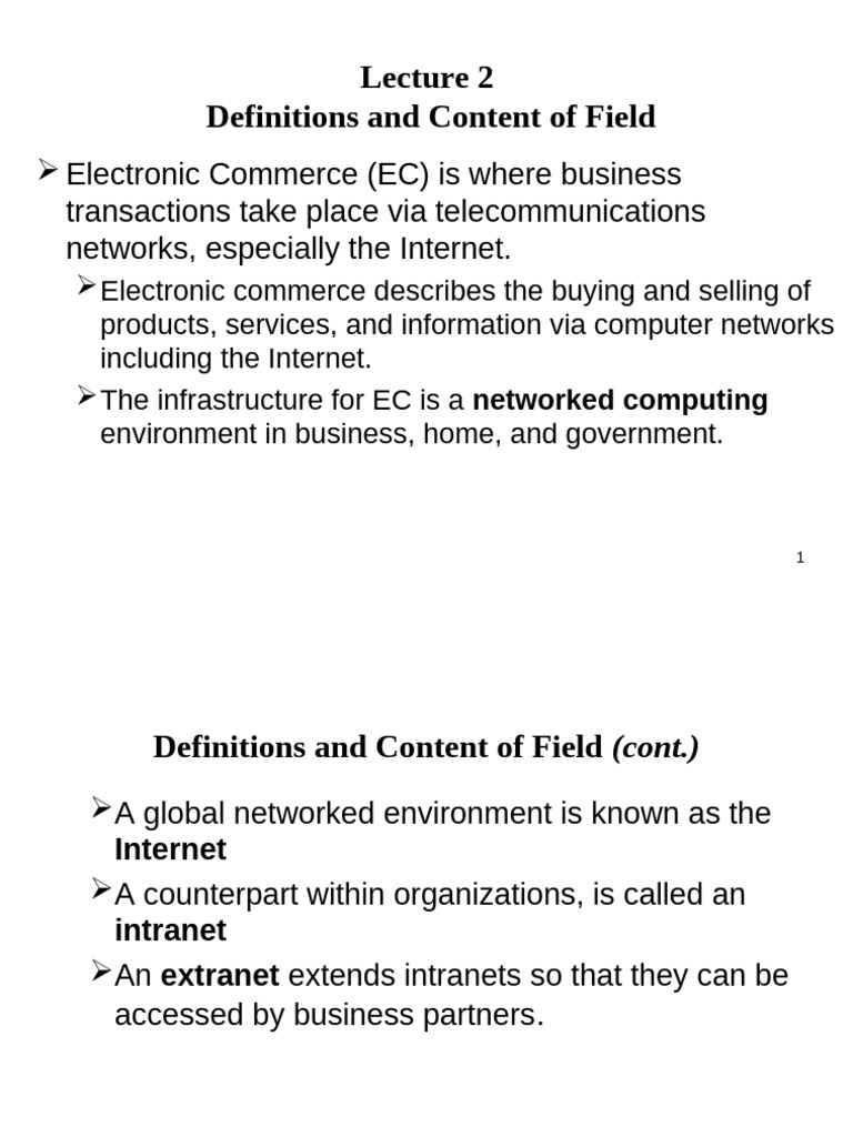 Understanding Electronic Commerce Basics | PDF | E Commerce ...