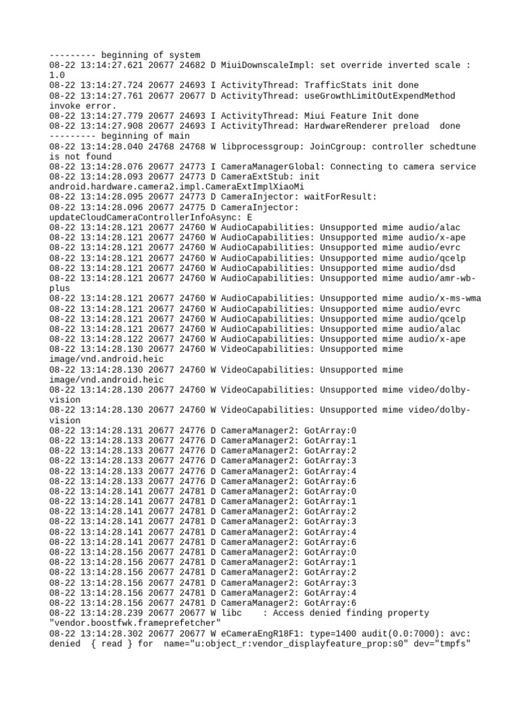 Log Cat 1755843268011 | PDF | System Software | Software Engineering
