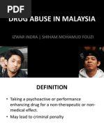 CHP - Drug Abuse in Malaysia