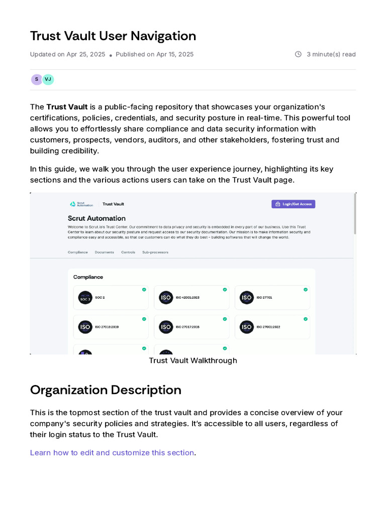 Trust Vault User Guide | PDF | Icon (Computing) | Software