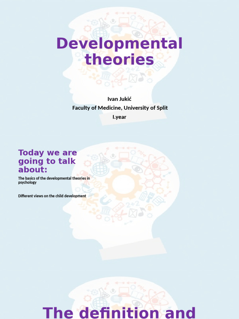 Overview of Developmental Theories | PDF | Attachment Theory ...