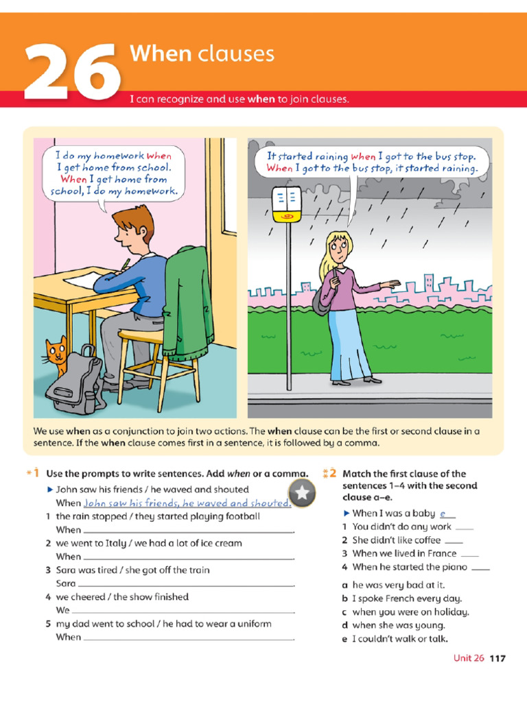 Understanding When Clauses in Sentences | PDF