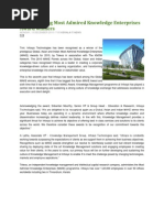 Infosys Among Most Admired Knowledge Enterprises Award Winners