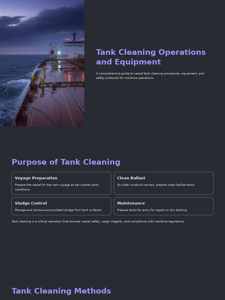 Portable Oil Tank Cleaning Guide | PDF | Heat Exchanger | Pump