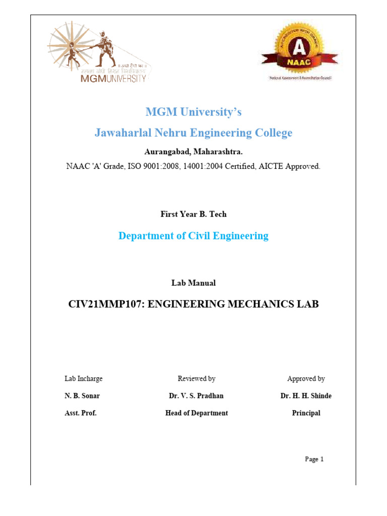 EM Lab Manual | PDF | Force | Acceleration