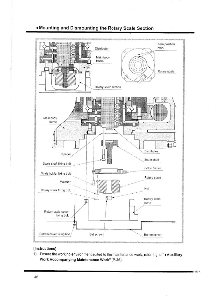 HX630G How To Exchange The Rotary Scale Unit | PDF