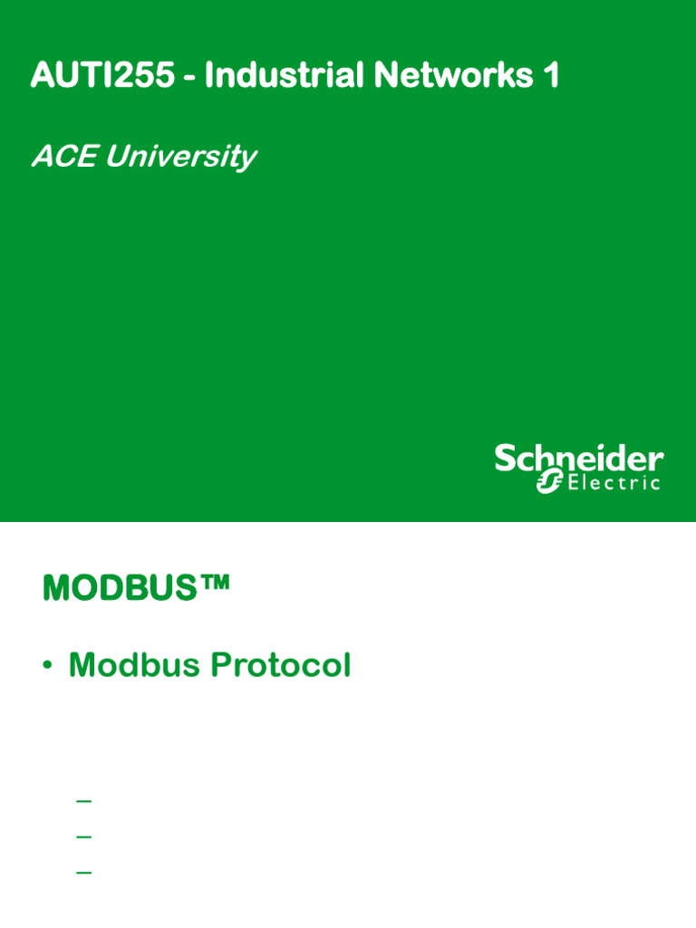 Modbus Protocol Overview and Applications | PDF | Digital Technology ...