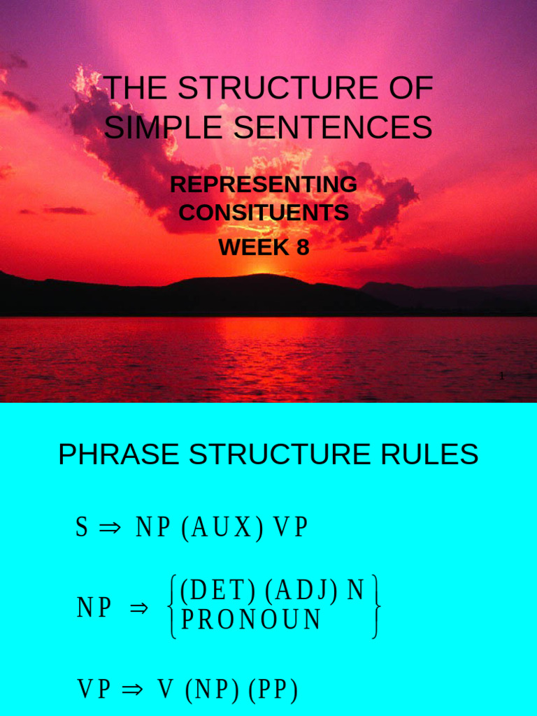 5-The Structure of Sentences | PDF | Phrase | Semantics