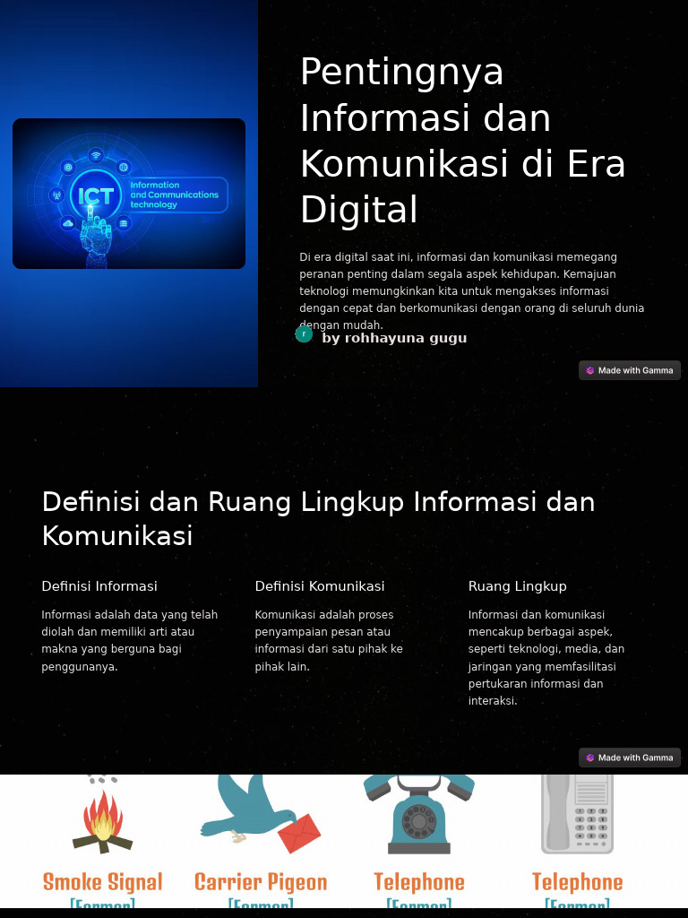 Pentingnya Informasi dan Komunikasi Digital | PDF