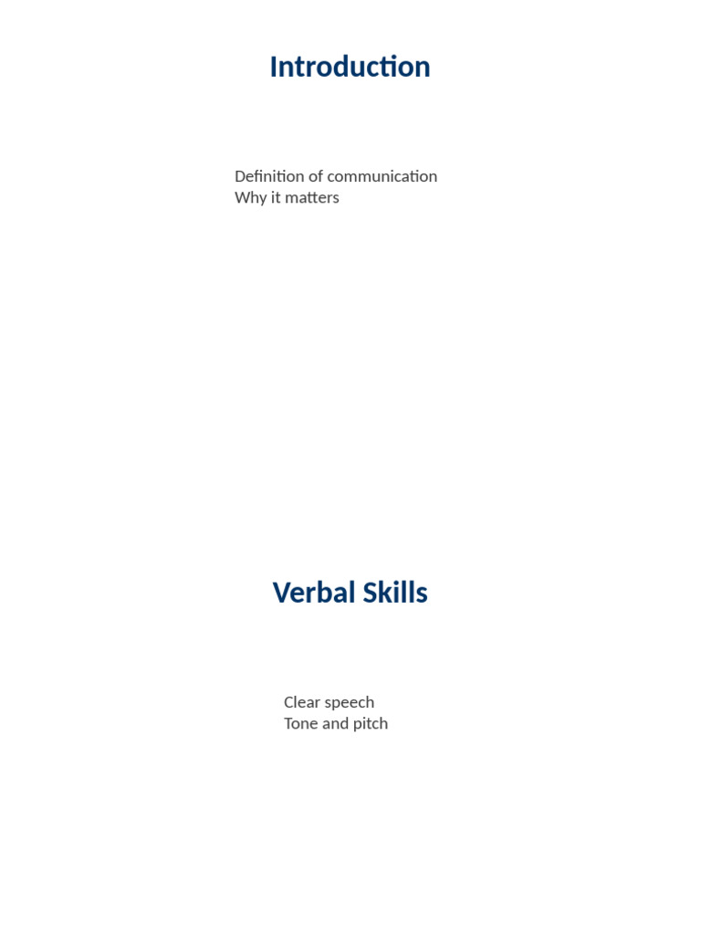 Effective Communication Skills | PDF