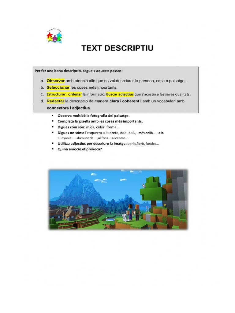 Activitat Text Descriptiu | PDF
