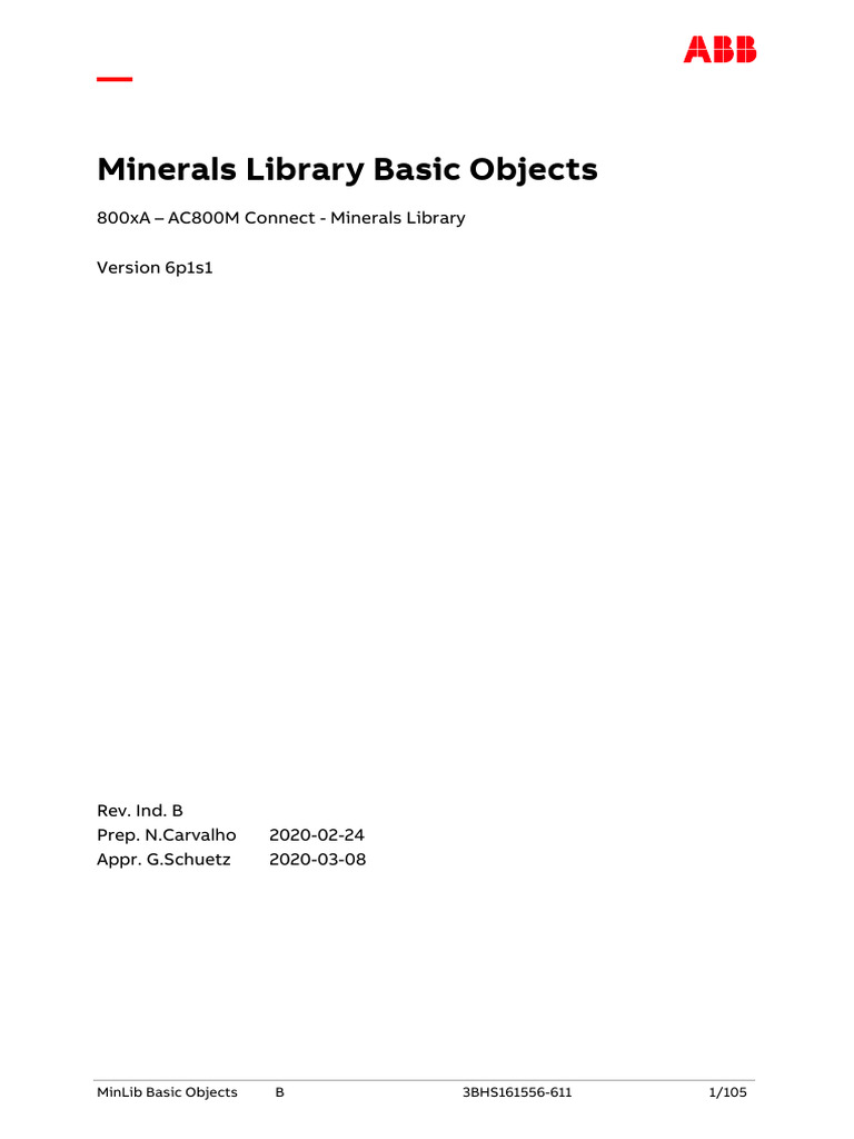 02 3BHS161556-611 MinLib Basic Objects | PDF | Parameter (Computer ...
