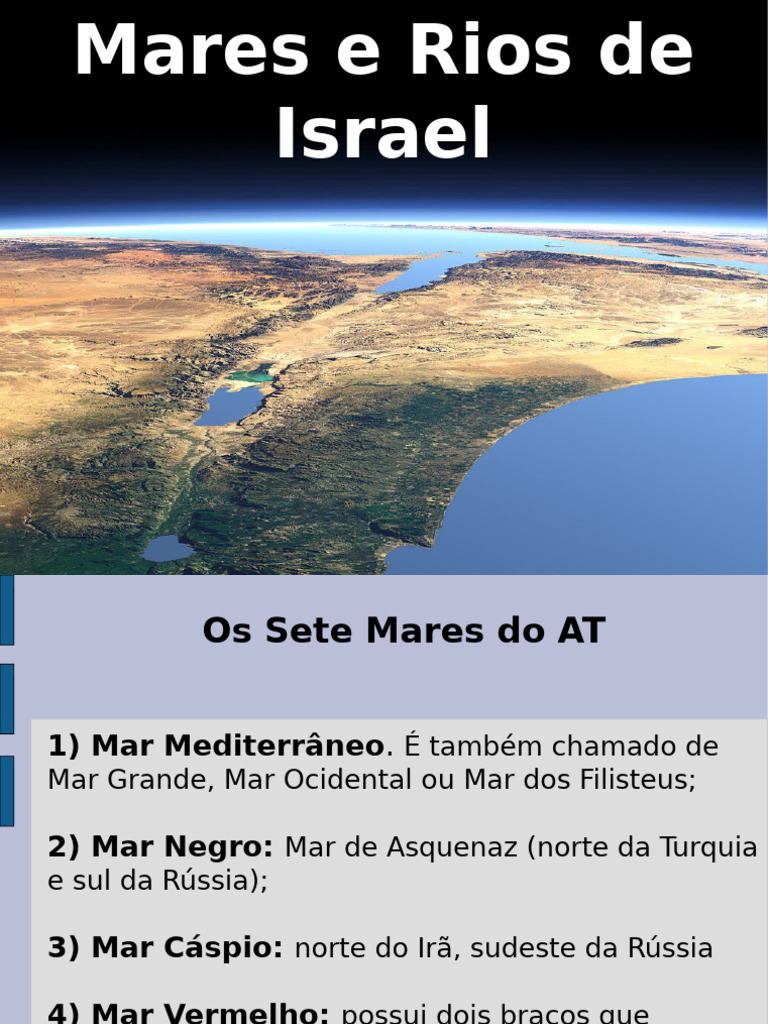 Rios e Mares de Israel | PDF | Mar Morto | Mar