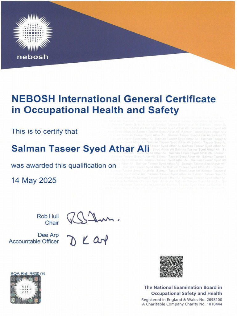 Salman Taseer Syed Athar Ali - 00909648-1511807 | PDF