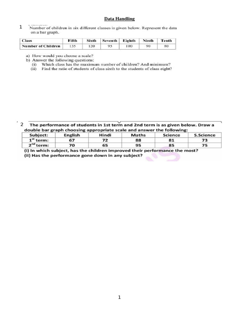 Data Handling 2 | PDF