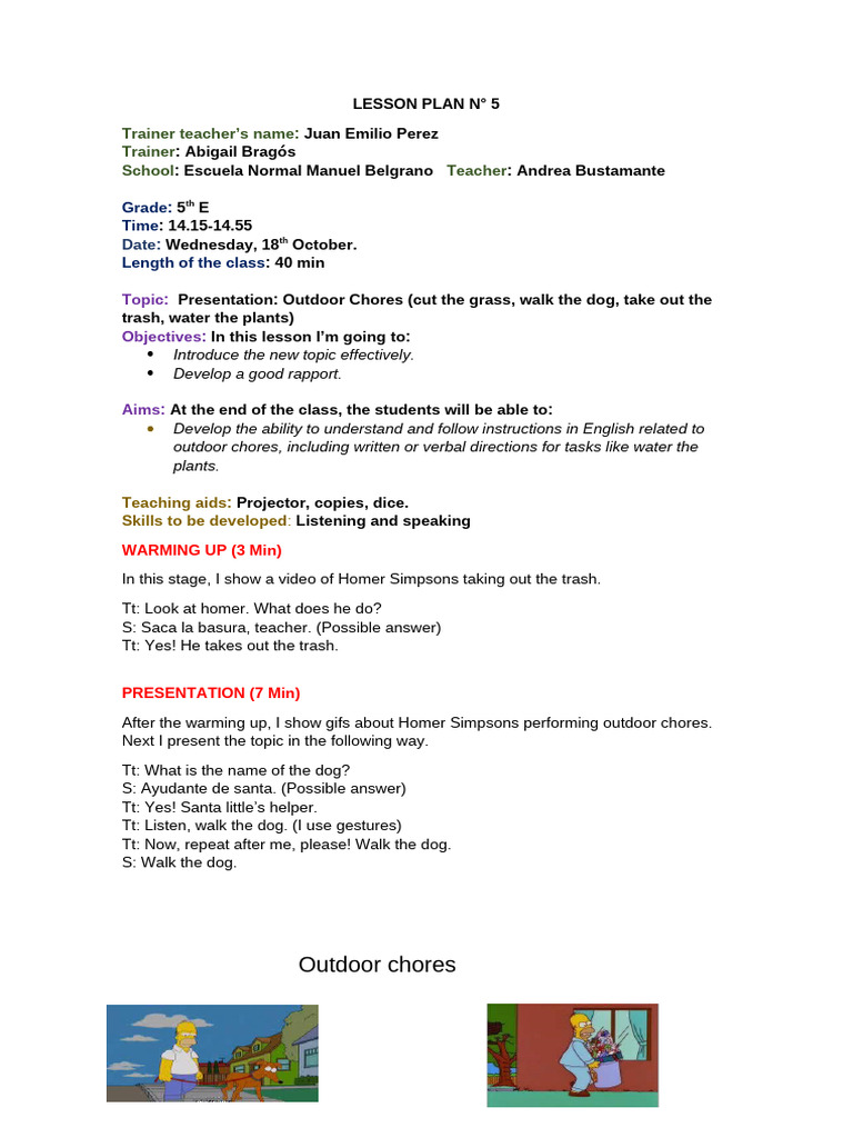 Lesson Plan N 5 | PDF | Learning | Human Communication
