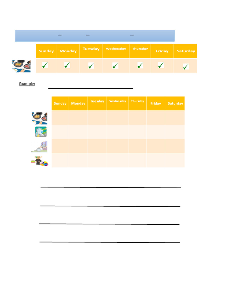 Daily Routines Sentence Practice | PDF