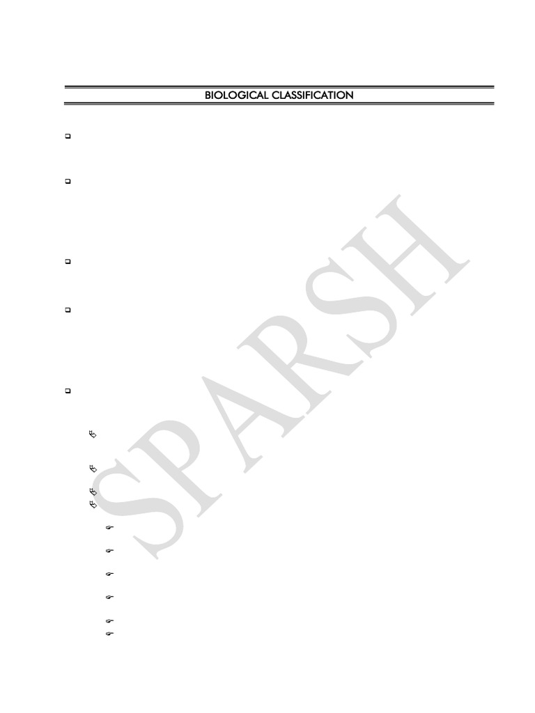 Biological Classification | PDF | Bacteria | Cell (Biology)