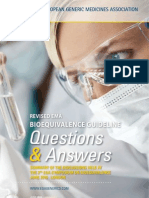 EGA Q&A on Revised EMA Bioequivalence Guideline