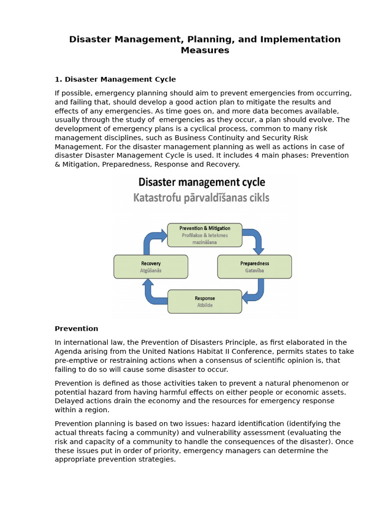 Disaster Management Planning Guide | PDF | Emergency Management | Hazards