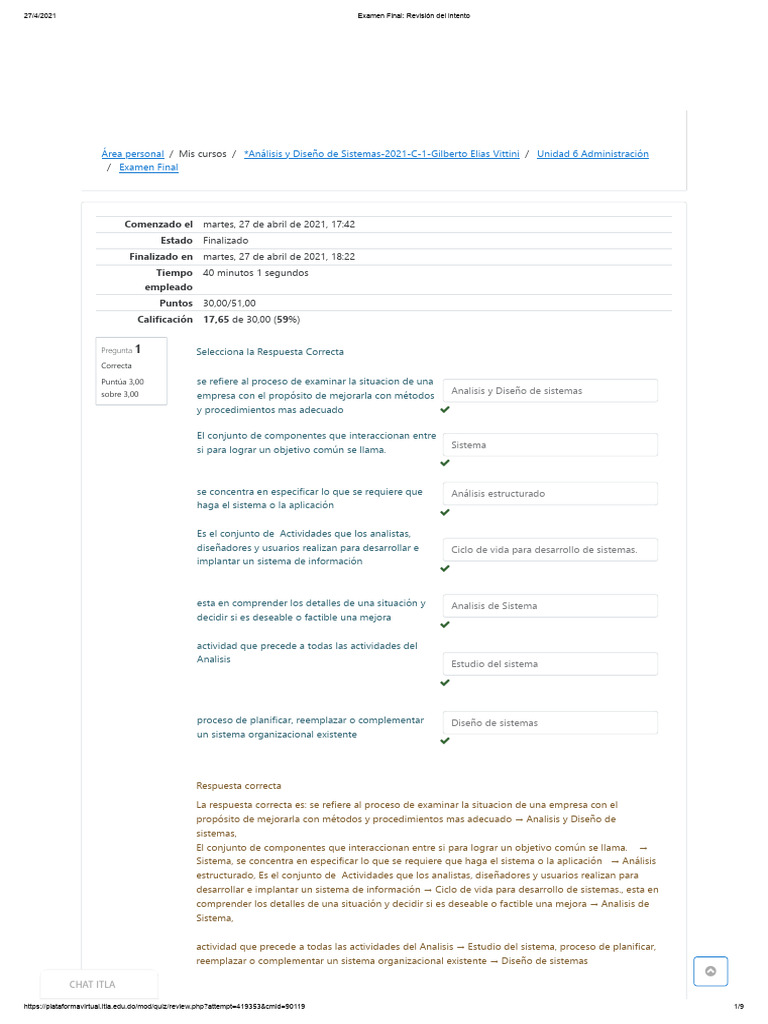 Examen Final - Revisión Del Intento 2 | PDF | Lenguaje de modelado ...