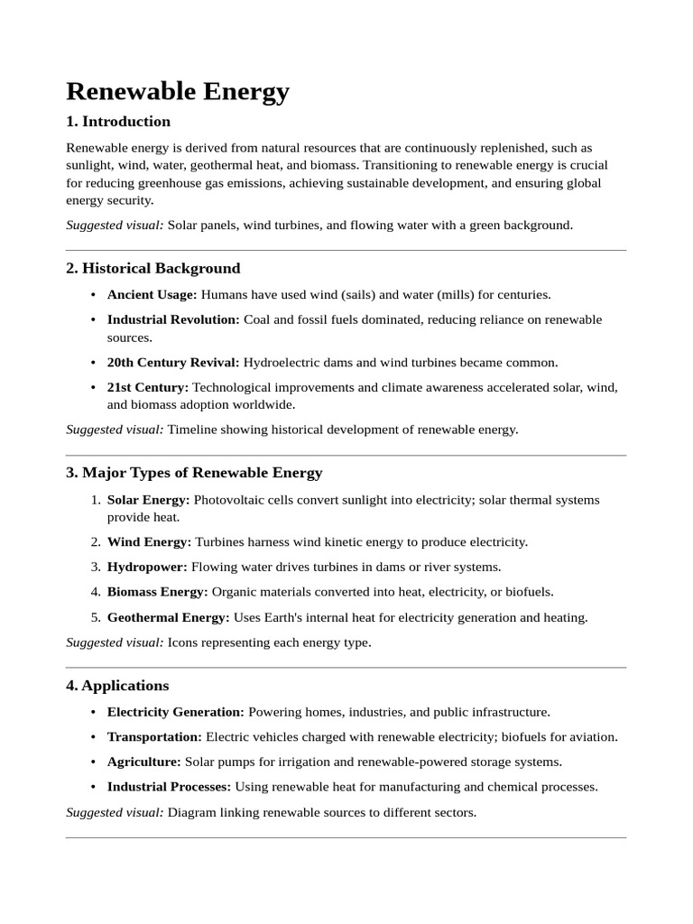 Transitioning to Renewable Energy | PDF | Renewable Energy | Wind Power