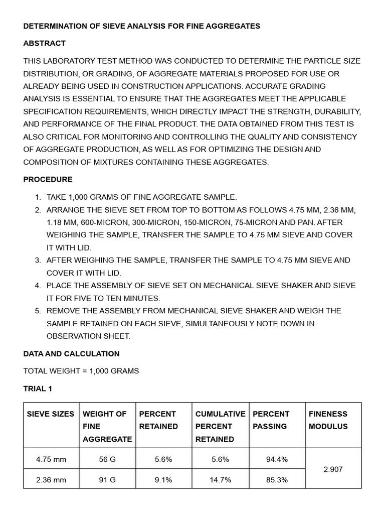 Lab 3 | PDF | Construction Aggregate | Concrete