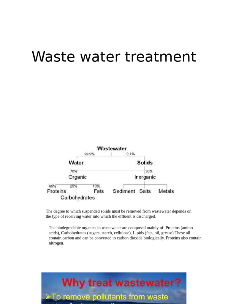 Wastewater Treatment Processes Explained | PDF | Sewage Treatment ...