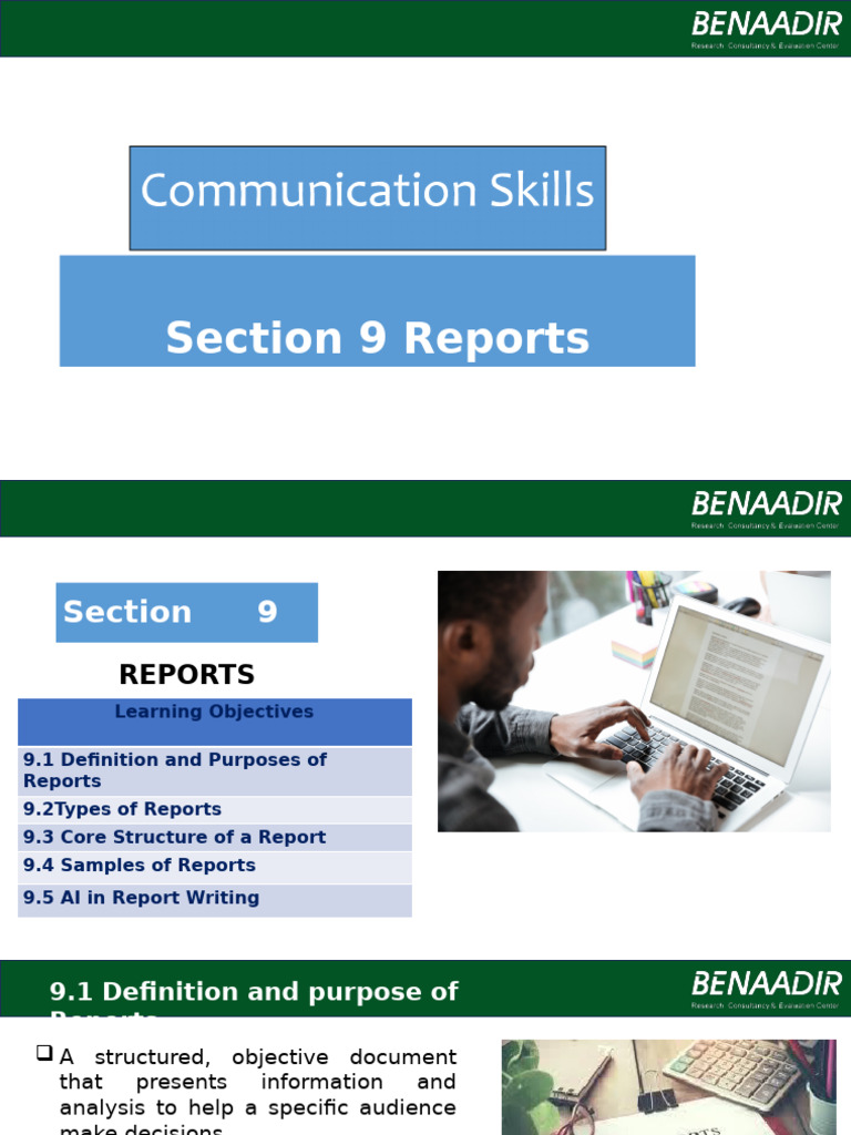 Section 9 Reports | PDF | Memorandum | Cognitive Science