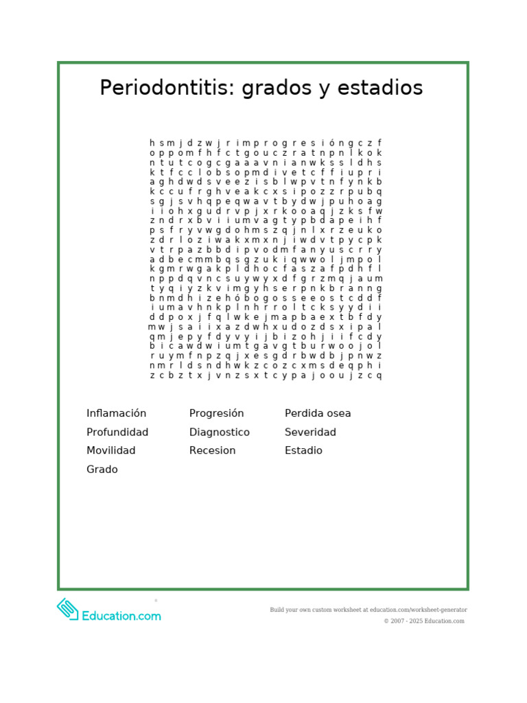 Grados y estadios de la periodontitis | PDF