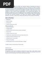 Handwashing Procedure Guide | PDF | Hand Washing | Hygiene