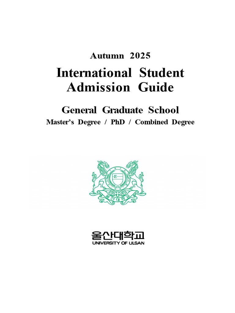 Autumn 2025 International Student Guide | PDF | Thesis | Travel Visa
