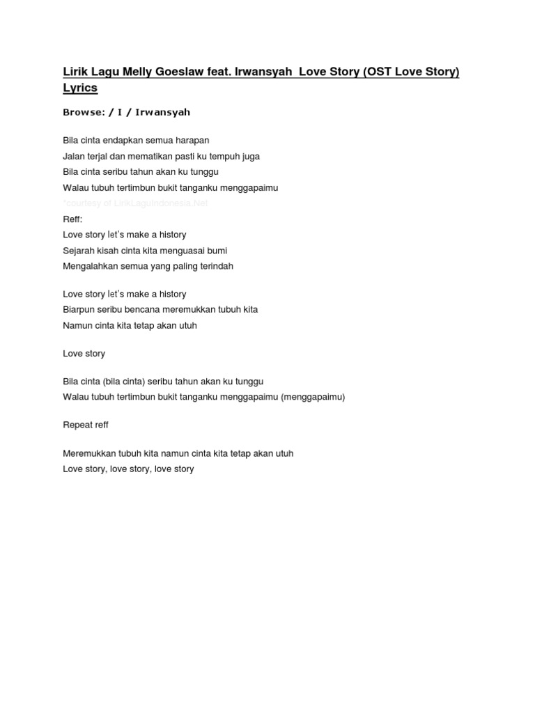 Lirik Lagu Melly Goeslaw Feat Pdf
