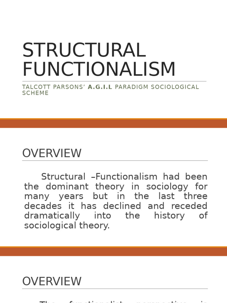 Talcott Parsons' A.G.I.L. Framework | PDF | System | Behavioural Sciences
