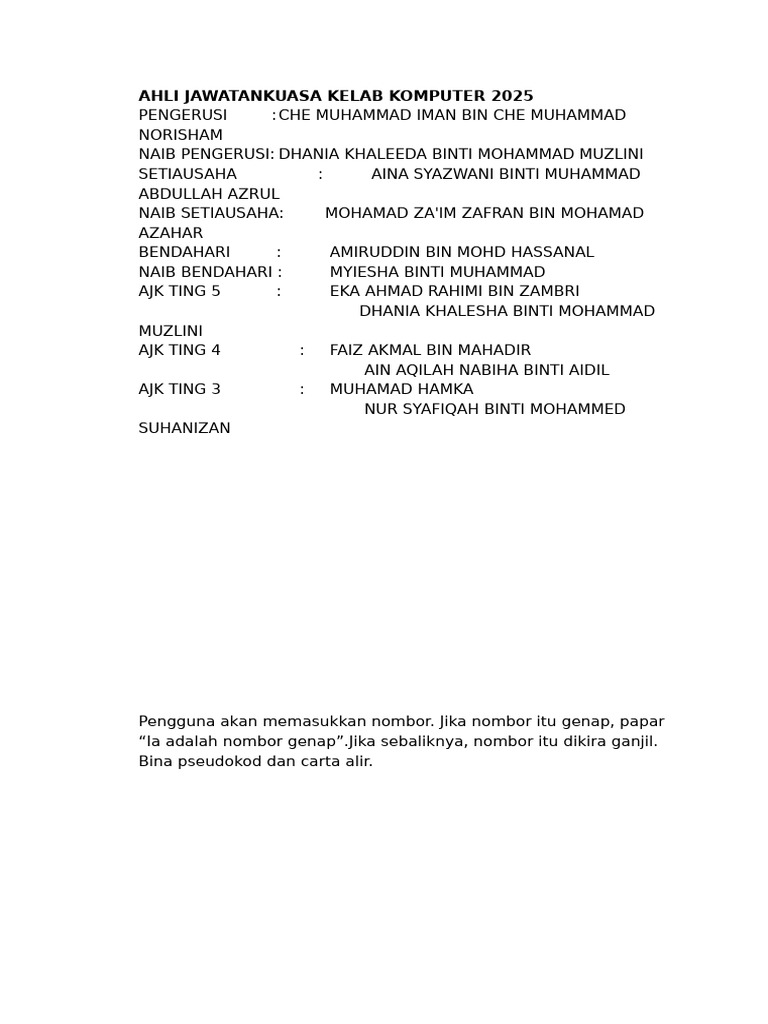 Kelab Komp | PDF