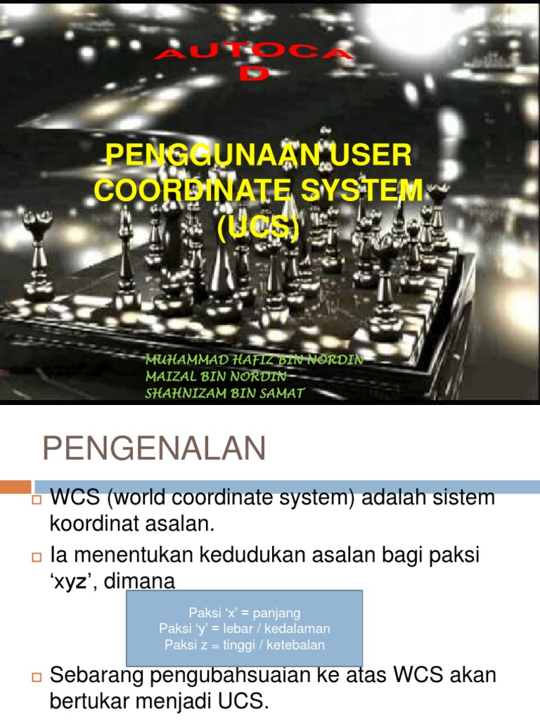 Penggunaan User Coordinate System (UCS) | PDF