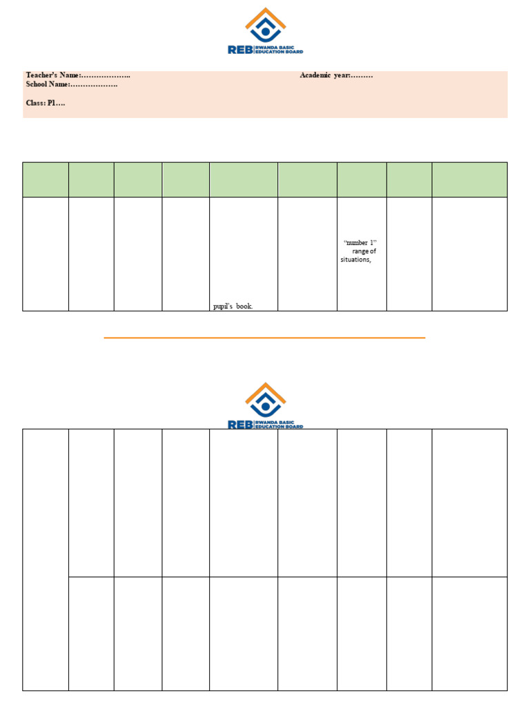 p1 Mathematics Scheme of Work | PDF | Teachers | Cognition