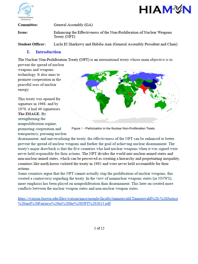 GA +topic+3+ Enhancing+the+Effectiveness+of+the+Non-Proliferation+of ...
