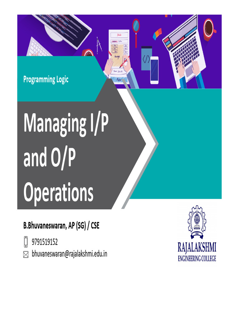 Managing I/O Operations in C Programming | PDF | Input/Output ...