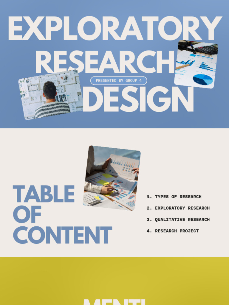 Exploratory Research Design Overview | PDF | Focus Group | Methodology